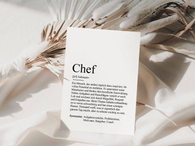 Karte "Chef" Definition - 4