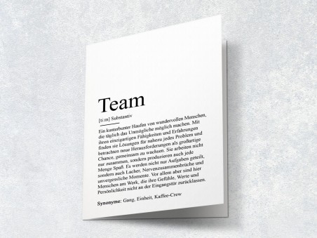Karte "Team" Definition - 2