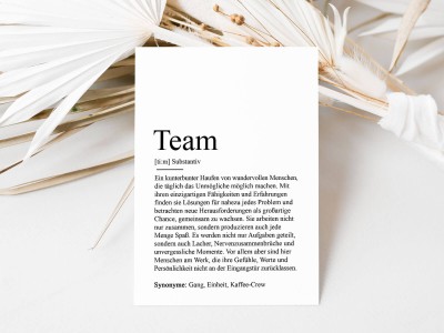 Karte "Team" Definition - 3