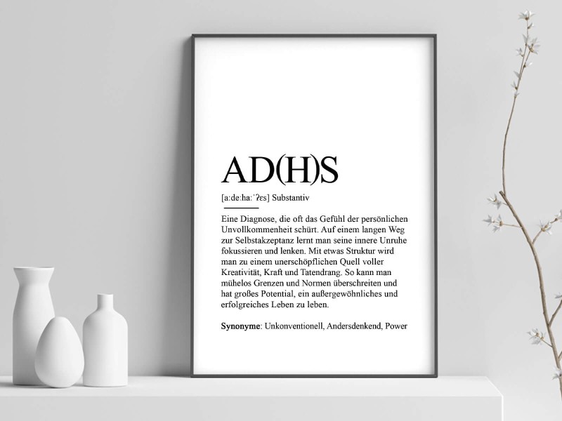 Poster "ADHS" Definition - 1