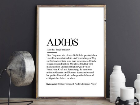 Poster "ADHS" Definition - 2
