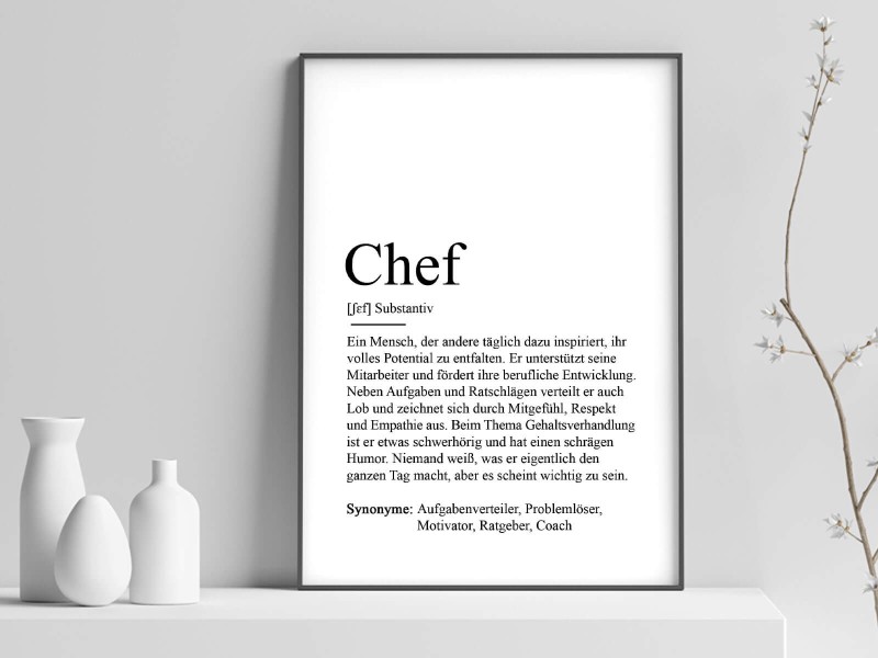 Poster "Chef" Definition - 1