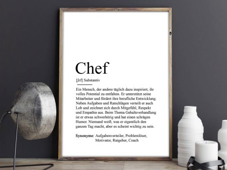 Poster "Chef" Definition - 2