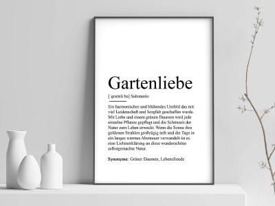 Poster "Gartenliebe" Definition - 1