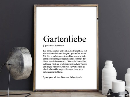 Poster "Gartenliebe" Definition - 2
