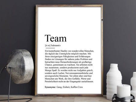 Poster "Team" Definition - 2