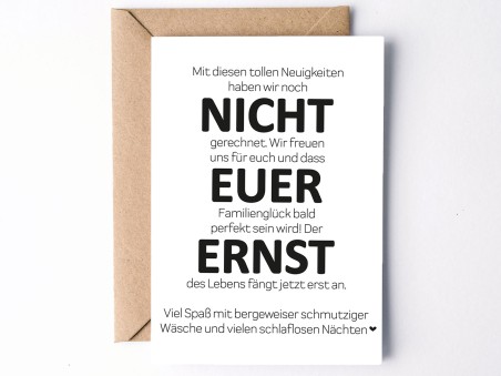 Karte "Nicht euer ernst" - 1