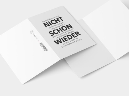 Karte "Nicht schon wieder" - 2