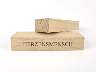 Kartenhalter "Herzensmensch" - 1