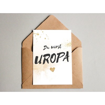 Karte "Uropa" Glitter - 1