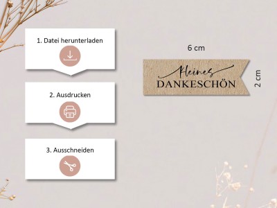 DIY-Geschenkanhänger "kleines Dankeschön" - 2