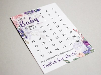 Baby-Countdown "Blossom" - 2
