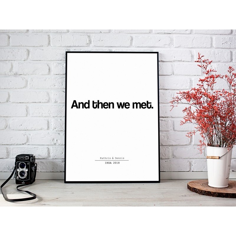 Poster "And then we met." - 1