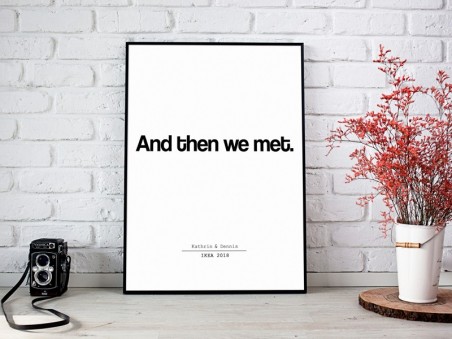 Poster "And then we met." - 1